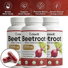 1-3x Lemeli Beetroot - 1300mg, Lemeli Beet Root Supplement 60 Capsules US HOT🔥 picture