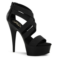 Pleaser Cross Strap Closed Back Platform Stiletto Sandals High Heels Delight 669 picture