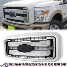 White Platinum Chrome Front Girlle For 2011-2016 F250 F350 F450 F550 Super Duty picture