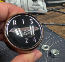 NU Repo 1966-1968 PONTIAC GTO ORIGINAL STYLE 4-Speed Shift Knob Walnut BALL 1967 picture