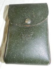 Vintage Empty Girl Scout Leather Camera Case - for Girl Scout Kodak camera picture