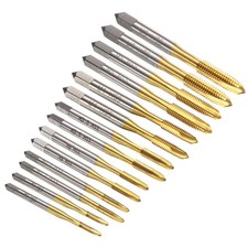 14pcs Spiral Point Tap Set M2 M2.5 M3 M3.5 M4 M5 M6 Metric Ti-Coated Thread Taps picture