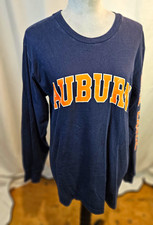 The Cotton Exchange Auburn Tigers Blue Long Sleeve Shirt, Size M picture