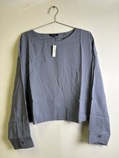 Madewell Sunfaded Indigo Blue Relaxed Tulip-Back Top Size XL *New With Tags* picture