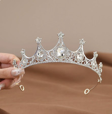 Children's Princess Crown Crystal Tiara Girls Accessories High-end Atmosphere picture
