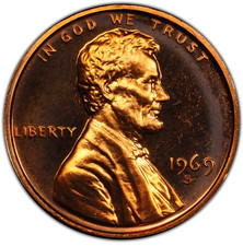 1969-S Proof Lincoln Memorial Cent 1C picture