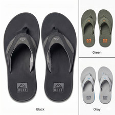 Reef Mens Cushion Fanning Flip Flops Water Friendly Comfort Beach Sandals New picture