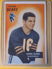 1955 Bowman - George Blanda #62 Chicago Bears HOF picture