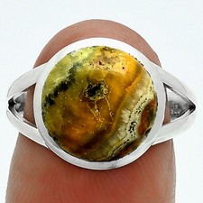 Natural Indonesian Bumble Bee 925 Sterling Silver Ring s.8 Fall Gift SDR244132 picture