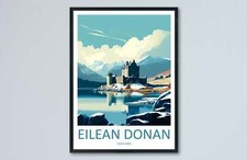 Eilean Donan Travel Print Wall Art Eilean Donan Wall Hanging Home Décor Eilean D picture