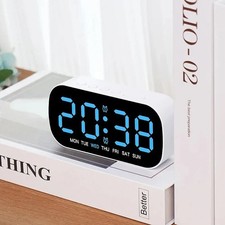 LED Large Display Electric Digital Alarm Clock With Battery Backup And Snooze picture