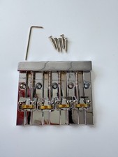 Ship US 4‑String Bass Guitar Bridge Chrome Heavy Duty for Hipshot Kick Ass Bass picture