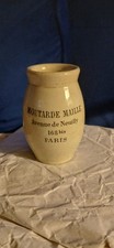 Antique French Maille Mustard Pot Stoneware Crock Maison Maille picture