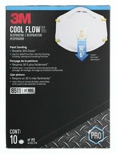 8511 N95 Respirator with Cool Flow Valve (10-Pack) picture