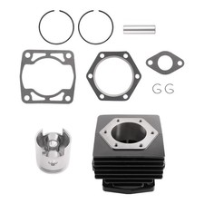 Cylinder Piston Gasket Top End Kit for EZGO 2 Cycle Gas Golf Cart 2PG 1976-1988 picture