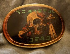 Vintage 1977 Grateful Dead Cyclops Belt Buckle Pacifica Mouse Kelley  picture