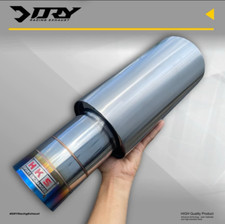 HKS Universal Muffler BLUE STAINLESS STEEL STRAIGHT FLOW  picture