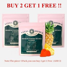 Vital Source Feminine Balance Gummies Hawaiian Pineapple Buy 2 Get 1 Free(ADD 3- picture