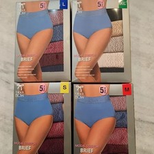 NEW Black Bow Women's 5 Pack High Waist Modal Brief All Sizes picture