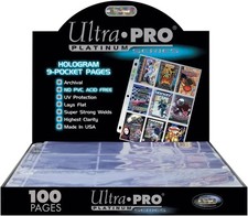 100 Ultra Pro Platimum 9-Pocket Pages Sealed New In Box picture