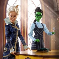 Mattel Creations Wicked Madame Morrible & Elphaba Fashion Doll Set 2pc Collector picture