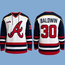 2026 Braves Drake Baldwin #30 Hockey Printed Jersey Fanmade Gift picture