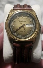 Vintage 1979 Hamilton Automatic Men's Dress Watch Gold Green Dial Good Shape  picture