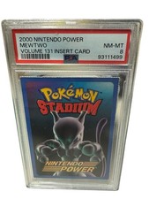 2000 Nintendo Power Pokemon Stadium Mewtwo Insert Card PSA 8 Top Pop cgc Rare 2 picture