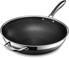Hexclad Hybrid Cookware Stainless Steel Pan Nonstick 12