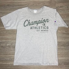 Vintage Men's Grey Reverse Weave Champion Tee Shirt (L) picture