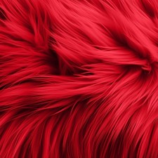 FabricLA Faux Fur Fabric - 16 Packs Square Fur Material - Red FFF-4X4-16P-Red picture
