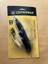 LEATHERMAN Crater c33Sx Folding Knife, Carabiner/Bottle Opener, NOS Sealed Pack picture