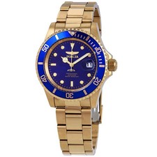 Invicta Pro Diver Gold-tone Blue Dial 40 mm Men's Watch 26974 picture