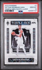 2023-24 Panini Phoenix - Temple Men Victor Wembanyama #7 White Lazer /150 (RC) picture