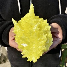 1.21LB Rare Natural yellow sulfur crystal quartz crystal mineral specimen- picture