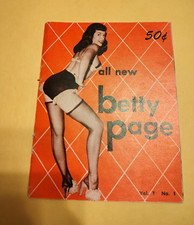 Original All New Bettie Page 1950s Magazine Pinup picture