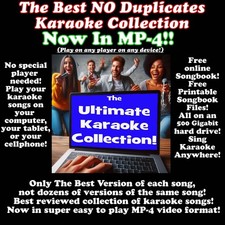 52,000 NO Duplicates Karaoke Songs with free online songlist, now in MP-4 video picture