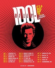 Billy Idol Its A Nice Day To Tour Again Concert Poster picture