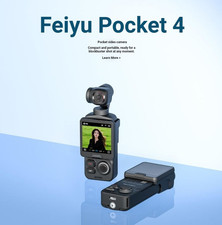 FeiyuTech Feiyu Pocket Series Pocket 4 Stabilized Action Camera, Black picture