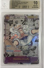 2023 ONE PIECE OP05-AWAKENING OF THE NEW ERA MANGA ALT ART MONKEY D LUFFY BGS 10 picture