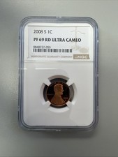2008-S Lincoln Memorial Small Cent NGC PF69 RD Ultra Cameo Proof picture