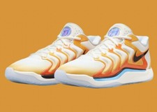 Nike Kevin Durant KD 17 Sunrise University Gold White Nby FJ9487-700 sz 8 Men's picture