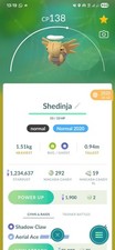 Shedinja ( Caught In 2020 ) Pokemon Tr@de Go picture