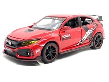 1:32 Honda Civic Type R Pull Back Diecast RED with WRC Stickers *** RARE *** picture
