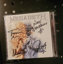 Megadeth Self Titled CD Signed Art Card 2026 AUTOGRAPHED Talk Shop picture