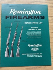 1962 REMINGTON FIREARMS DEALER PRICE LIST,  11-48 SHOTGUNS,  NYLON 76 picture