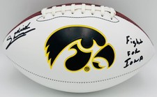 Sedrick Shaw Signed Iowa Hawkeyes Official Size Logo Football Autograph Bas K83 picture