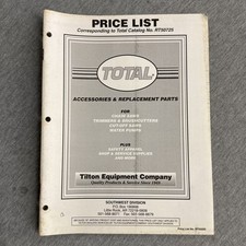 Tilton Equipment Accessories & Replacement Parts List picture