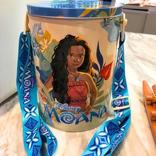 Official Disney Moana Tin Box Collectible Storage Bucket Major Cineplex Thailand picture