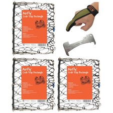 AirFly Foldable Castable Crab Trap - Crab Hawk & Crab Jaw Star Trap with Bait Cl picture